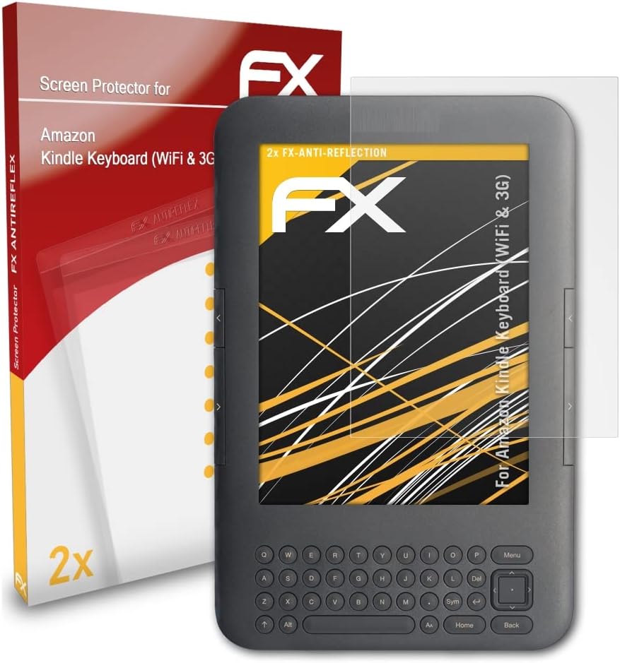 Protetor de tela AtFolix compatível com Amazn Kindl Teclado de proteção de tela de teclado, filme de protetor FX anti-reflexivo e que