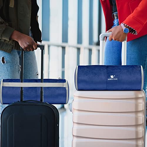 Cobertor de viagem e travesseiro- cobertor de avião macio premium com bolsa de viagem durável, embalagem compacta de cinto de bagagem