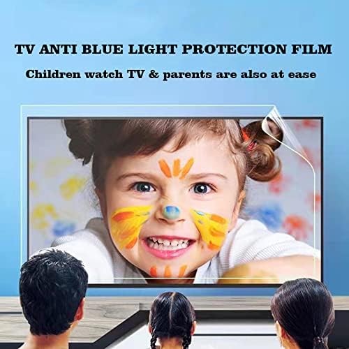 Protetor de tela leve anti -azul para TV de 75-85 polegadas - filtro de tela ultra -clara anti -brilho com pano de lenço de lenços -
