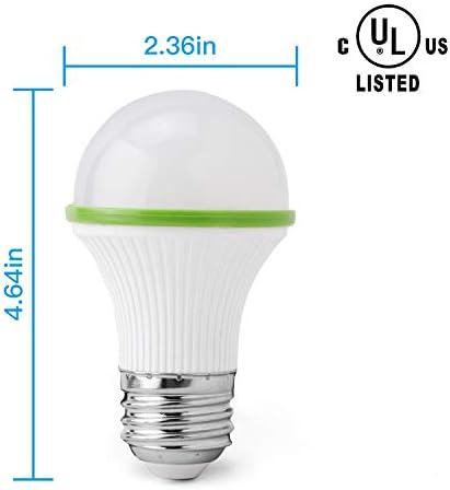 Lâmpadas verdes kinur, lâmpada verde led lâmpada ul listada 3w/a15/e26 economia de energia para economia externa no quarto