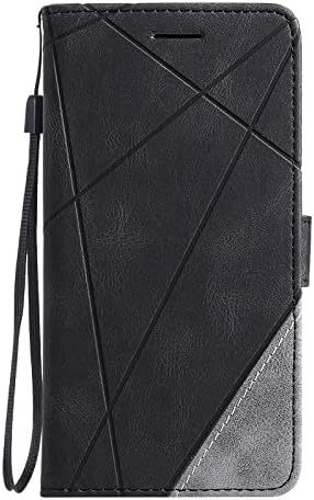 Coldre de proteção Compatível com a caixa da carteira da carteira da Galaxia Samsung A24, caixa de fólio de couro PU