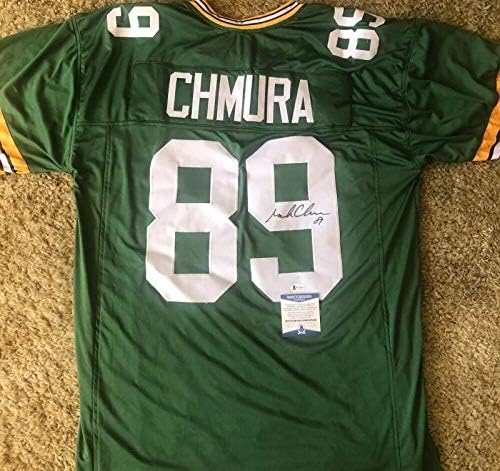 Mark Chmura Packers 89 Assinado Autografado Custom XL Jersey Bas WC44102