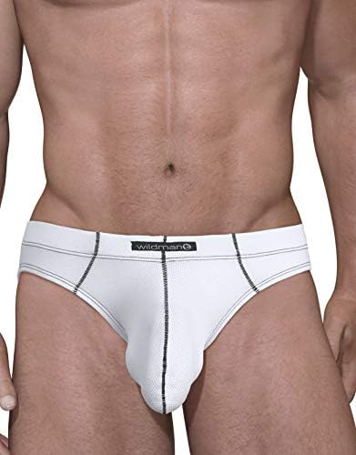 WildMant Stitch Big Boy Pouch Brief White