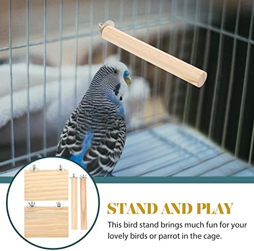 IPETBOOM Bird Perch Stand Plataforma 4pcs Plataforma de pertence Acessórios para gaiola para papagaio para parto