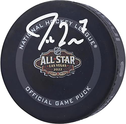 Jordan Eberle autografou o jogo oficial do jogo All -Star 2022 NHL - Puck - Autografado NHL Pucks