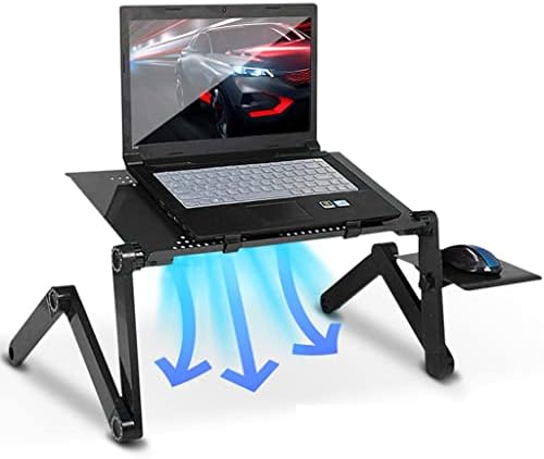 TBGFPO Laptop de resfriamento Portátil Desk dobrável Ajustável mesa de tv mesa de computador mesa de computador com mouse