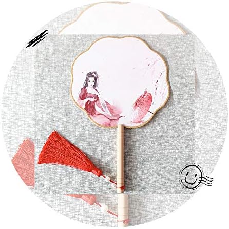 NC Round Chinese Antigo Fã de Fã da mão Classic Palace Paddle Hand Fan