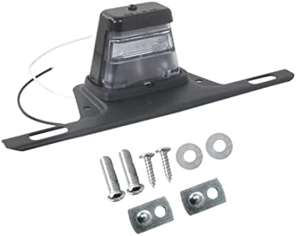 Mount Dot Placa LED Placa/Tag Light Trailer RV Truck Boats - Black for Trailer UTV ATV Truck