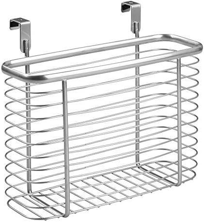 Idesign Exis Steel Over-the-Cabinet Storage Basket-6,2 x 11 x 13,8 , prata