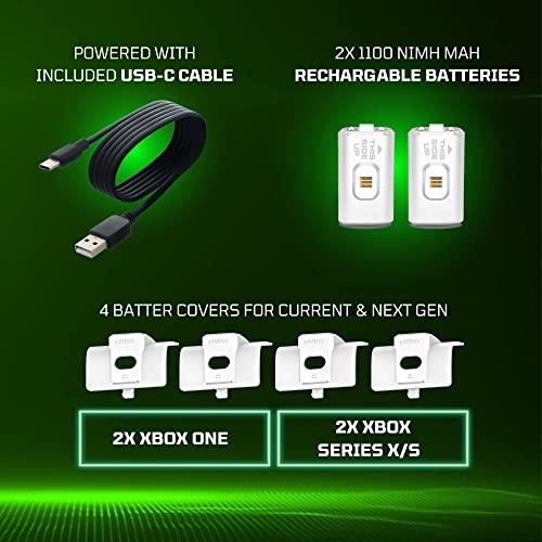 Estação de carregamento NYKO para Xbox Series Xs e Xbox - Base de Carga para 2 Controladores Xbox com Indicadores LED e