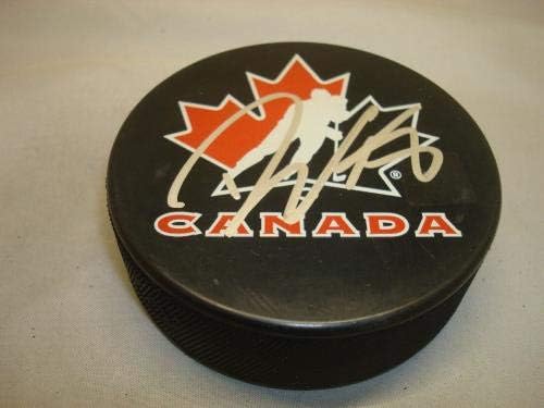 Drew Doughty assinou a equipe do Canadá Hockey Puck autografou PSA/DNA CoA 1A - Pucks autografados da NHL