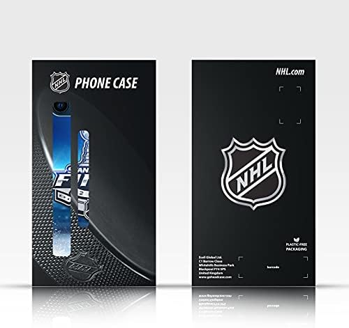 Projeta de capa principal licenciada oficialmente NHL Puck Textura Arizona Coiotes Livro de couro Caixa Caixa Caixa Compatível