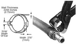 25 CRIMP TIPO DE MANGUEIRA BLAMPS DE Diâmetro interno Faixa .350 - .414