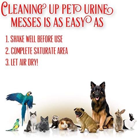 Fedia livre instantaneamente Removedor de odor de urina para animais de estimação - Eliminador para xixi de gato e cachorro, melhor limpador de urina à base de oxidante para tapetes, casa, tapetes, colchão, etc. 2-128 oz