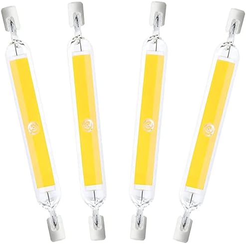 Lâmpadas LED de 4 pacote R7s 78 mm, 10W de alto brilho R7s LED lâmpadas, lâmpadas de reposição de halogênio de 100w R7s