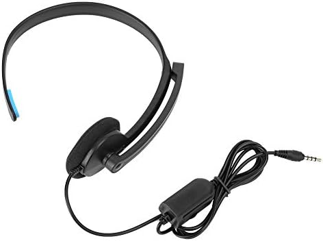 Qiilu call center fone de call center fone de ouvido de 3,5 mm de jack abdas de call center headset many fone de ouvido