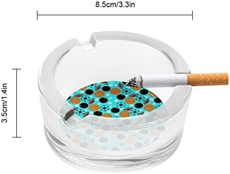 Jogos arious com bolas divertidas de vidro cinzas para cigarros e charutos Round Ash Bandeja de Caixa de Casa para Presente