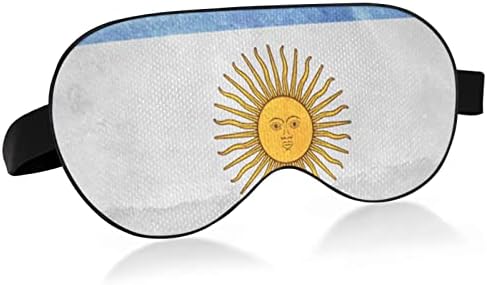 Máscara de olho do sono unissex Argentina-flag-retro noite máscara de dormir confortável