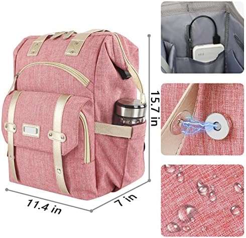 Backpack de 14 de janeiro de mochila e mochila de laptop de 15,6in para mulheres