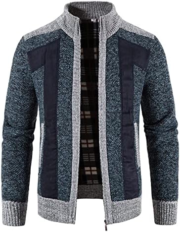 Suéter de malha grossa de fsahjkee masculino, capa de capuz de grande porte, casaco de jacaré de cordão macio de capa de chuva
