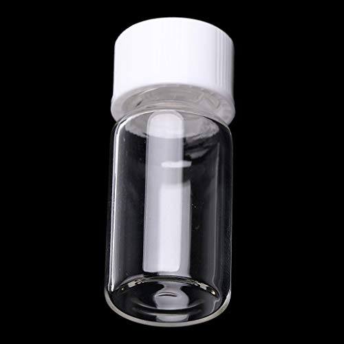 Pequeno garrafa de óleo essencial frasco de vidro de vidro claro frasco pequeno garrafa 3-10ml
