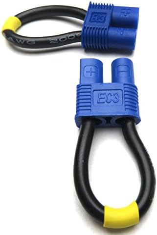 Fleur Q 2 pacote feminino LOSI EC3 Jumper Shorting Plug Battery Eliminator Adaptador SCT