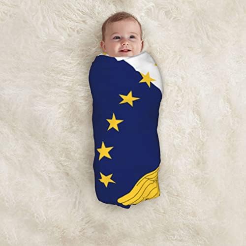O manta de bebê da bandeira dos Açores, recebimento
