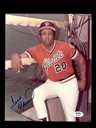 Frank Robinson PSA DNA Cert assinado 8x10 gigantes fotografos - fotos autografadas da MLB