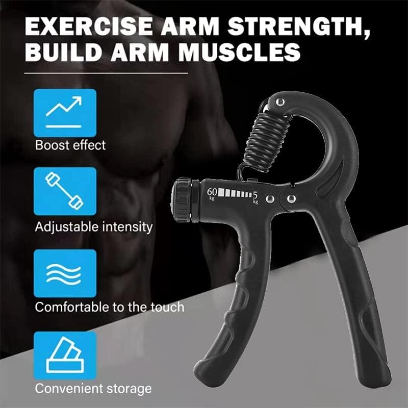 Apertador de força de força de força Exercício de cardio Exercício de braço ajustável para adultos e crianças esportes fitness 握力