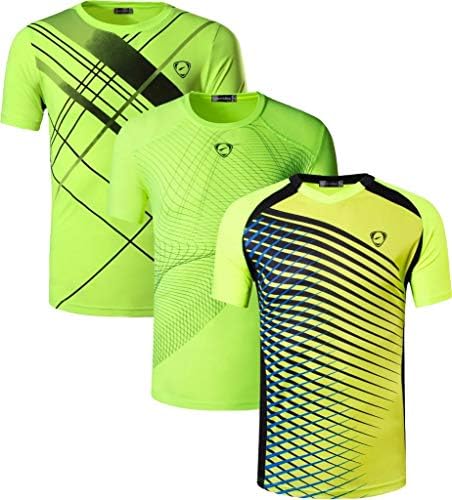 Sportides 3 pacotes de manga curta do garoto Camisetas de camisetas de tee de camisetas de camisetas de camisetas de tênis de tênis