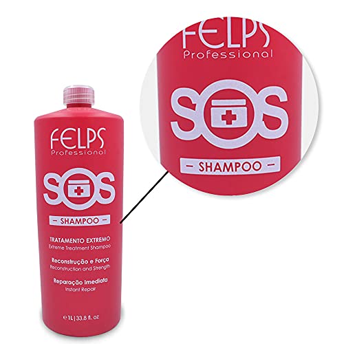Felps SOS Kit Shampoo e condicionador para tratamento intenso 2x1L/2x33.8fl.oz