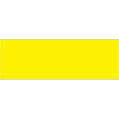 Etiquetas de retângulo de inventário lógico de fita, 3 x 9, amarelo fluorescente, 250/roll