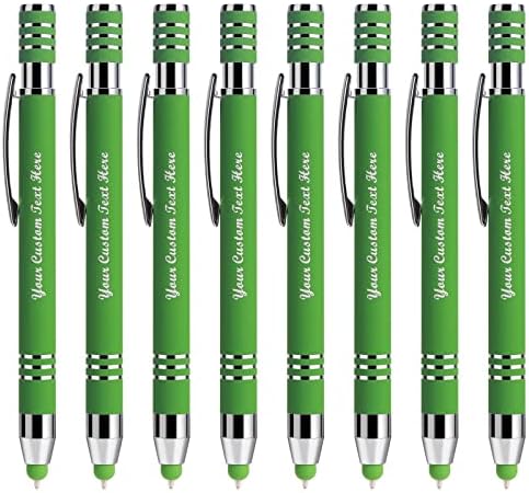 50 canetas de caneta personalizadas para telas de toque, caneta de tela de capacitiva de sensibilidade 2 em 1 caneta de tela de toque para ipad iphone tablets samsung galaxy