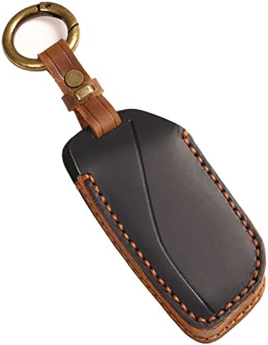 Couro de couro fácil capa de FOB para 2023 BMW i7 x7 xi 7 série compatível com novo BMW Key FOB Shells Case Black