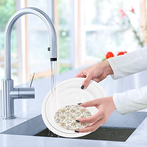 Kigai 3 PCs Limpeza Esponja Esponjas Odor Ponto de limpeza de cozinha grátis para lavar pratos esponja de polpa de madeira - âncoras