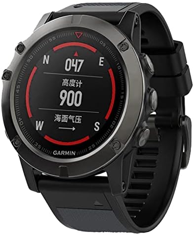 NFRFK 26 mm Silicone Rellow Relógio Relógio Bandas para Garmin Fenix ​​6x 6 Pro Smart Watch EasyFit Wrist Band 5 5x Plus 3HR Bracelet
