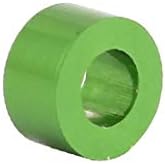 X-Dree 10pcs de 3 mm de espessura m3 liga de alumínio Fende_r arruela de parafuso verde (10pcs 3mm Espesor m3 Aleación de