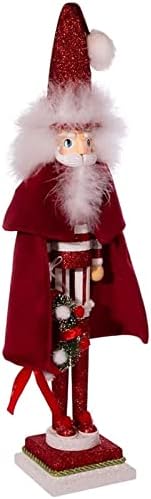 Decorações de Natal e Ano Novo Red Skinny Nutcracker, 20 V1bn-G-333
