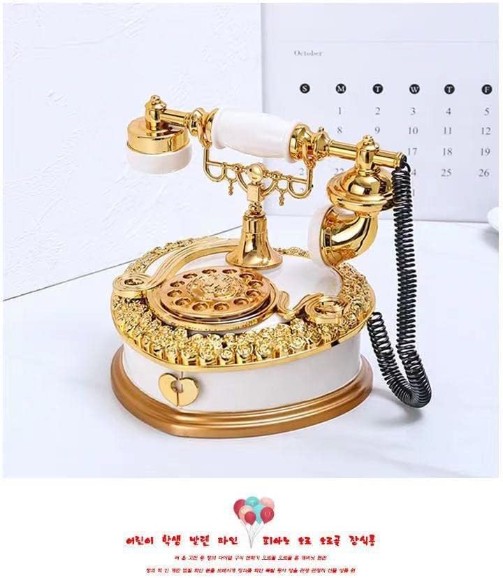 Mirusi Light Luxury Style Classical Dial Creative Dial Folicha Telephone Box Home Decoration Presente