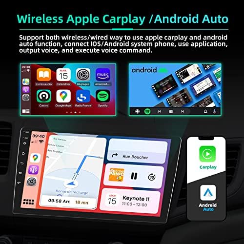 [2 + 32g] Para Honda CRV 2012- Din Din Android 11 Carro estéreo de carros com Apple sem fio Apple CarPlay Android Auto, Rádio de