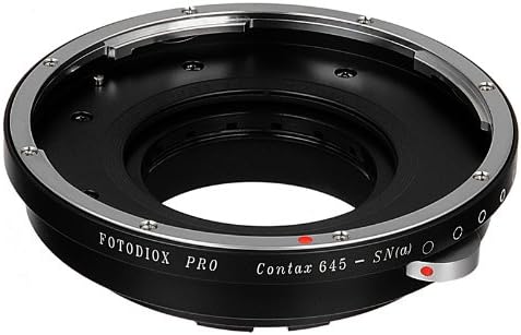 Fotodiox Pro Iris Mount Adapter Compatível com lentes CONTAX 645 para câmeras Sony Alpha A-Mount