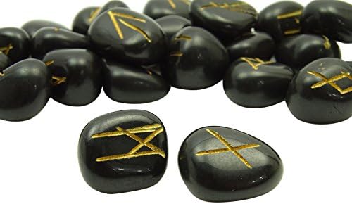 Harmonize Pedra Turmalina Tambulada com Símbolo do Alfabeto Rune Reiki Cura Crystal Spiritual Gift