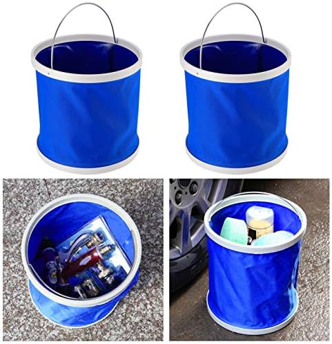 Recipiente de água dobrável para tomantera, balde dobrável de 2pcs dobráveis ​​para camping para lavar louça e pessoa durante o acampamento e a casa