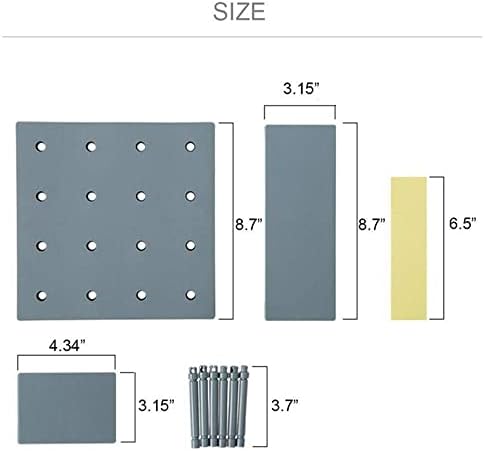 Combinação de plástico ifsou pendurado kit de parede de parede de pegboard