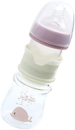 Toddmomy BPA garrafa em pó garrafas de leite amamentando Kids Store Storage Busco de recipiente rosa ao ar livre Fluxo de vidro rápido