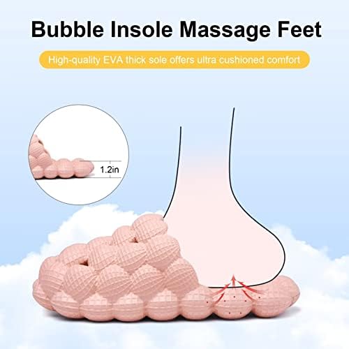 Slides de bolha de cubufly para crianças com encantos de golfe chinelos menino garoto de massagem grossa sapatos de bolhas de massagem engraçadas chinelos de chuveiros do quintal