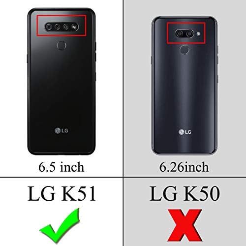 Sucnakp para LG K51 Case LG reflete o caso LG Q51 CASO COM ABSORÇÃO DE CHOGO DE CHAMPO DE PROTETOR ANTIMENTO ANTIRO DE DIREITO