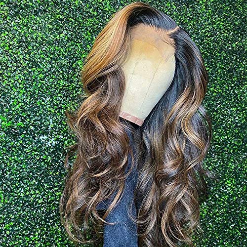 Olaer peruca loira hd transparente renda frontal peruca 13x4 onda corporal onda frontal peruca colorida ombre perucas de cabelo humano