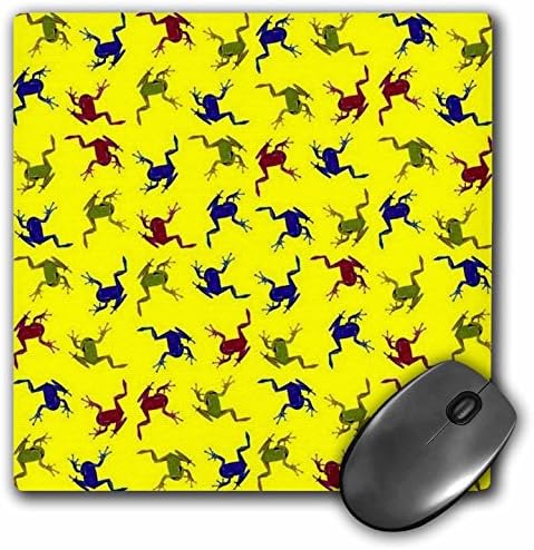 3drose LLC 8 x 8 x 0,25 polegadas Pad mouse de colagem de colagem pop de enroque de animais