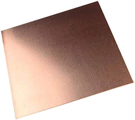 Havefun Metal Copper Foil Folha de cobre Folha de metal Folha de folha, 1mm x 100 mm x 150mm Placa de latão